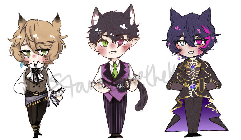 Astraline Boys Chibis